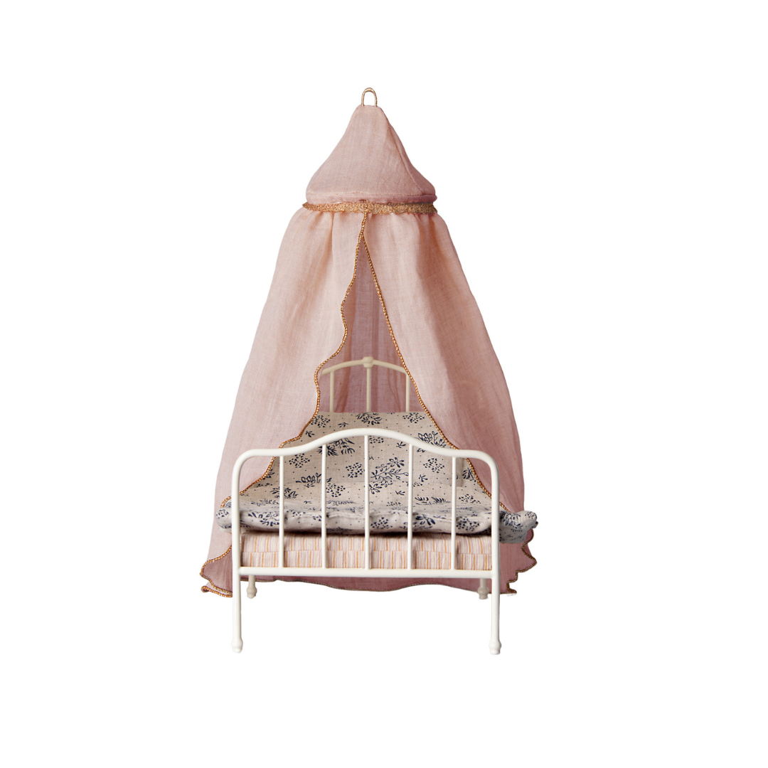 Maileg - Miniature Bed Canopy, Rose